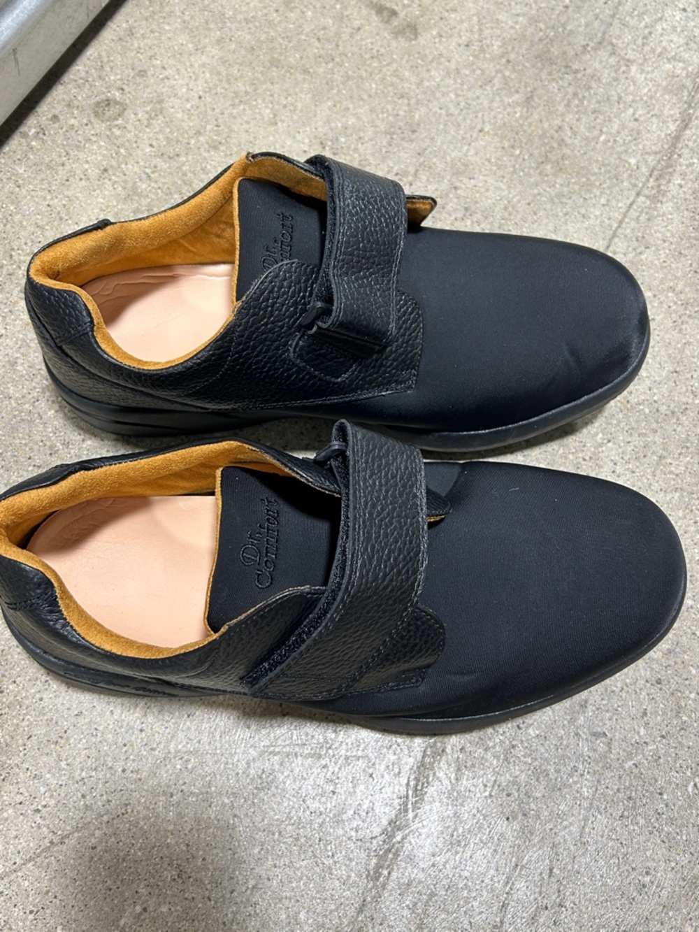 Dr.Comfort Brian X-Depth 6910 Black Leather&Lycra Diabetic Shoes Size 13W Men’s
